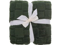 Deka prehoz CUBE 150x200 cm - tmavo zelená