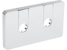 Aqualine Q-START krycia rozeta pre stredové pripojenie, chróm QS515C