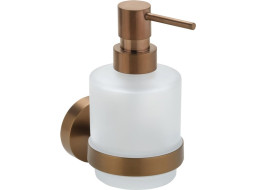 Sapho X-ROUND COPPER dávkovač mydla 200ml, mliečne sklo, meď mat XR103PG