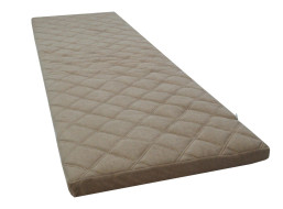 Cestovný turistický prešívaný matrac 198x60x5 cm - tmavo béžový