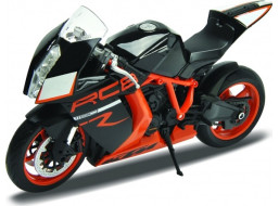 Welly - Motocykel KTM 1190 RC8 R 1:10 čiernooranžový