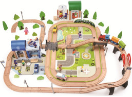 2Kids Toys Vláčikodráha Mesto a Dedina 200 dielov