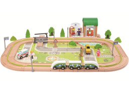 2Kids Toys Vláčikodráha Dedina 110 dielov