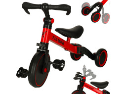 Trike Fix Mini trojkolka 3v1 s pedálmi - červená