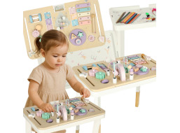 Lulilo Montessori manipulačný stolík LUDO - pastelový