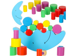 Montessori drevená balančná arkádová hra Mesiac