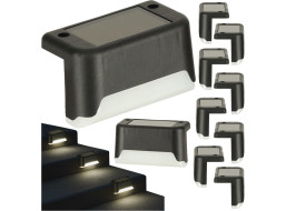 Solárne záhradné vonkajšie LED schodiskové svietidlo - 8 kusov