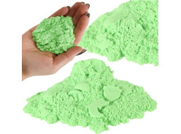 Kinetický piesok 1kg v sáčku - zelený