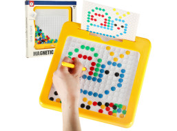 Magnetická tabuľa Montessori bodky - žltá