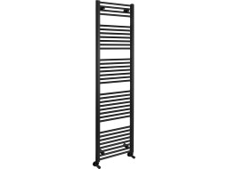 Aqualine DIRECT vykurovacie teleso s bočným pripojením 450x1680mm, čierna mat ILR64B