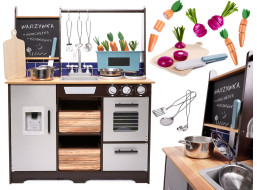 Detská drevená kuchynka LOFT XXL s príslušenstvom 96 cm
