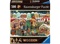 RAVENSBURGER Drevené puzzle Kúzlo Vianoc 500 dielikov