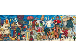DJECO Panoramatické puzzle Orchester 500 dielikov