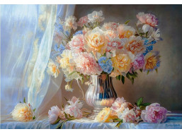 CASTORLAND Puzzle Art Collection: Pivonky 1500 dielikov