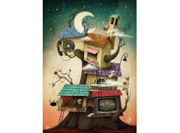MAGNOLIA Puzzle Dom na strome 1000 dielikov