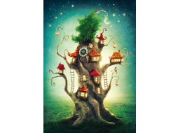 MAGNOLIA Puzzle Magický dom na strome 1000 dielikov