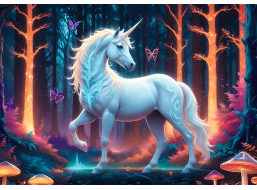 TREFL Puzzle Mystický jednorožec 1000 dielikov