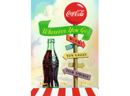 TREFL Puzzle Premium Plus Coca-Cola: Kamkoľvek ideš 1000 dielikov