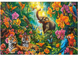 CASTORLAND Puzzle Rozkvitnutá džungľa 1000 dielikov