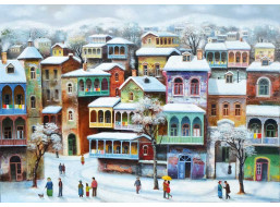 MAGNOLIA Puzzle Sneh v starom Tbilisi 1000 dielikov