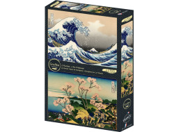 GRAFIKA Puzzle Veľká vlna pri pobreží Kanagawy a Mestská oblasť Shinagawa 2x500 dielikov