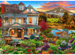 BLUEBIRD Puzzle Záhradný vidiecky dom 500 dielikov