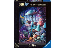 RAVENSBURGER Svietiace puzzle Magické huby 500 dielikov