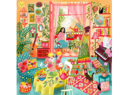 PIECES & PEACE Štvorcové puzzle Hudobná izba s balkónom 1000 dielikov