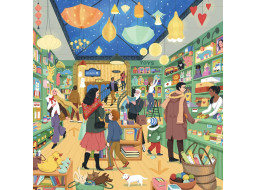 PIECES & PEACE Štvorcové puzzle Nákupy 1000 dielikov