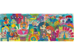DJECO Panoramatické puzzle Čarovná India 1000 dielikov