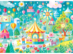 YAZZ Puzzle Farebné mesto 1000 dielikov