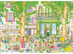 MAGNOLIA Puzzle Francúzska kaviareň 1000 dielikov