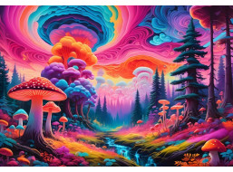 ALIPSON Puzzle Hubový les 1000 dielikov