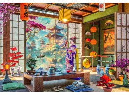 BLUEBIRD Puzzle Japonská čajová miestnosť 1000 dielikov