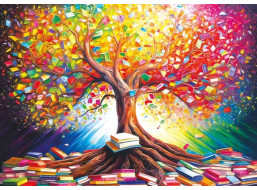 MAGNOLIA Puzzle Knižný strom 1000 dielikov
