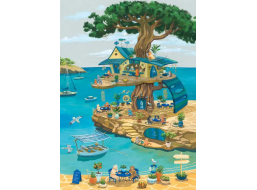MAGNOLIA Puzzle Mačky na strome 1000 dielikov