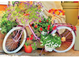 MAGNOLIA Puzzle Bicykel s kvetmi 1000 dielikov