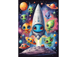 YAZZ Puzzle Mimozemšťania 1000 dielikov