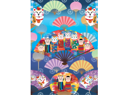 YAZZ Puzzle Svet Kokeshi 1000 dielikov