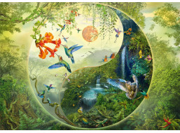 SCHMIDT Puzzle V lese kolibríkov 1000 dielikov