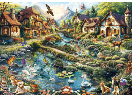 SCHMIDT Puzzle Dedina na okraji lesa 1000 dielikov