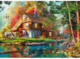 SCHMIDT Puzzle Vodný mlyn na jeseň 1000 dielikov