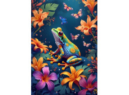 ALIPSON Puzzle Žabka a motýliky 1000 dielikov