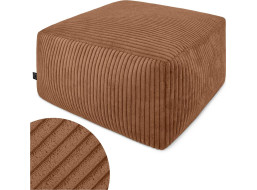 Taburet CHILL SPOT Velvet Stripes 45x45x25 cm - medený