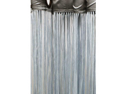 Šnúrkový záves TAGLIATELLE 140x250 cm - strieborný