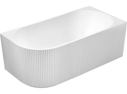 Aqualine TIBERA STRIP R rohová stojaca vaňa, 170x81cm, biela E1015G