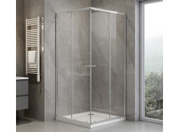 Aqualine AGGA štvorcová sprchová zástena 700x700mm, číre sklo HLF707Y
