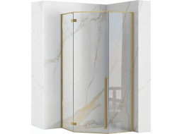 Sprchovací kút REA DIAMOND 90x90 cm - brúsený zlatý