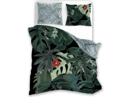 Bavlnené obliečky TRENDY Monstera - zelené - 160x200 cm