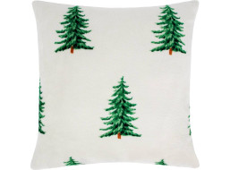 Povlak na polštář CHRISTMAS TREE DELIGHT 40x40 cm - bílý